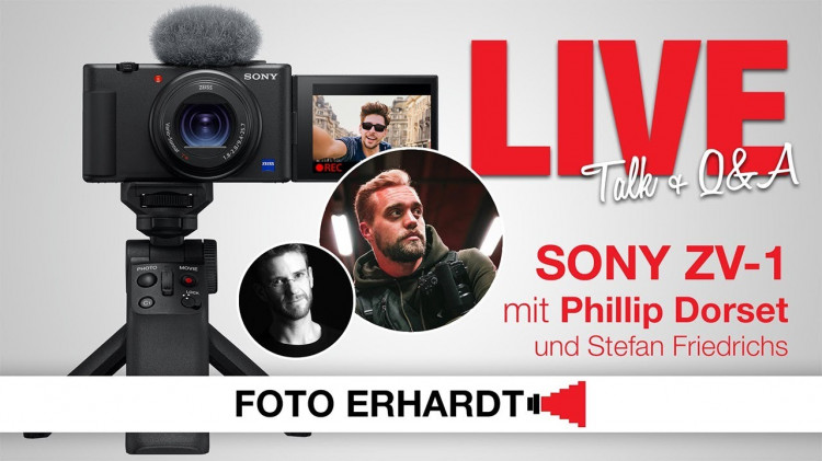 Foto Erhardt LIVE - Sony ZV-1 mit Phillip Dorset